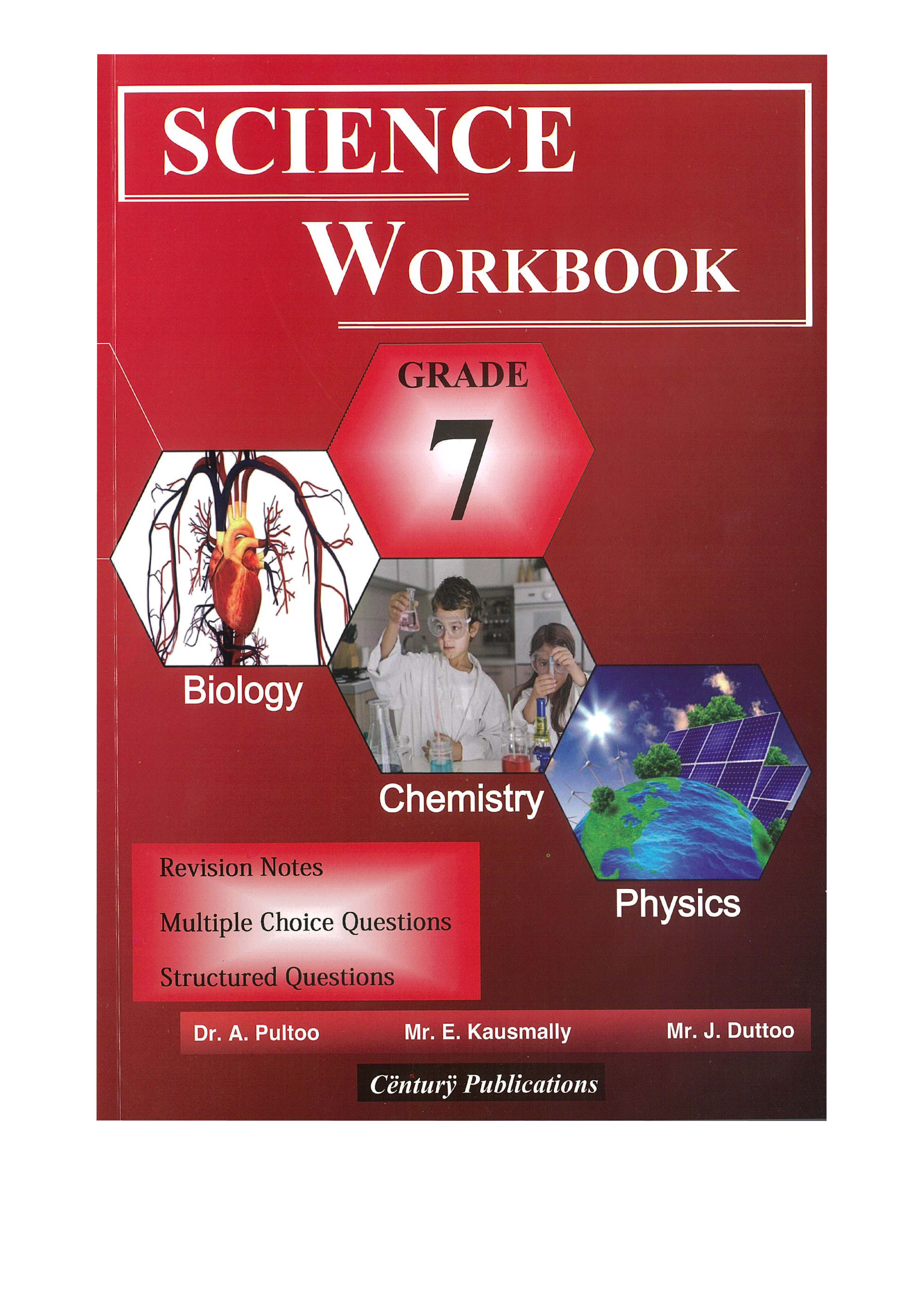 Science Workbook - Grade 7 - Century Publications